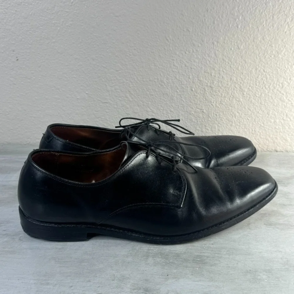 Allen Edmonds Flatiron Dress Shoes Mens 11.5 Black Leather Oxford Derby Lace Up